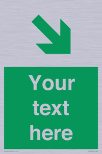 Custom Safe condition: Green Down right arrow